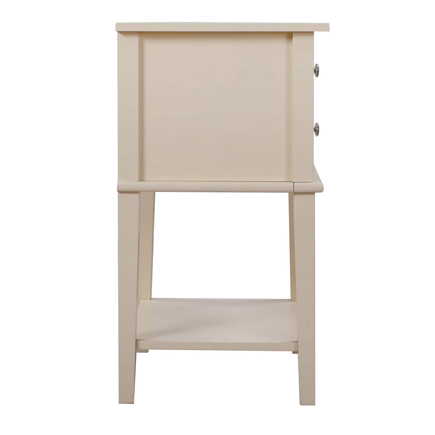 Glory Furniture Newton 2 Drawer Nightstand in Beige