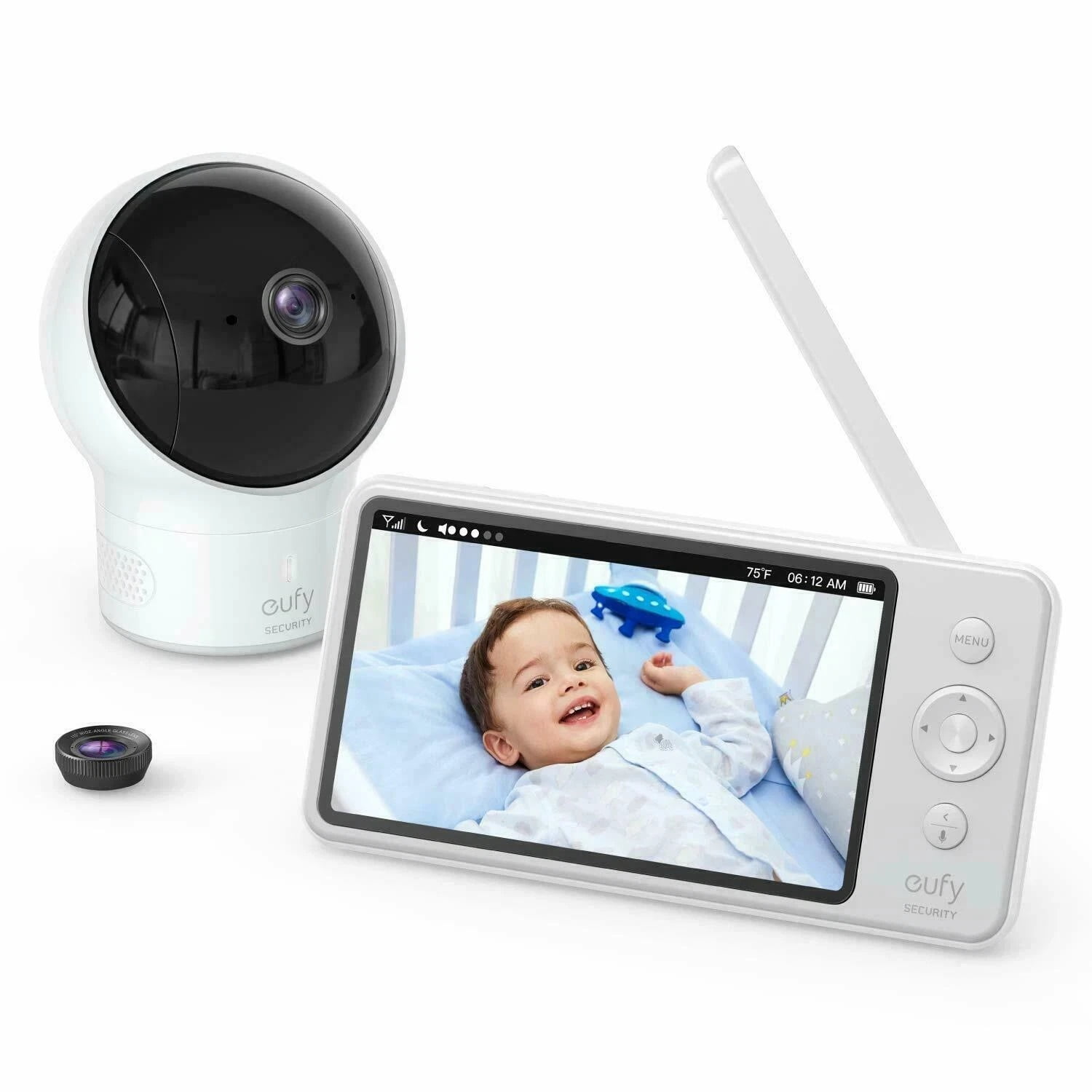 Eufy Security Spaceview Anker HD Resolution Indoor/Outdoor  Night Vision 5'' Camera Wireless Baby Monitor E110 Video and Audio T83001D2