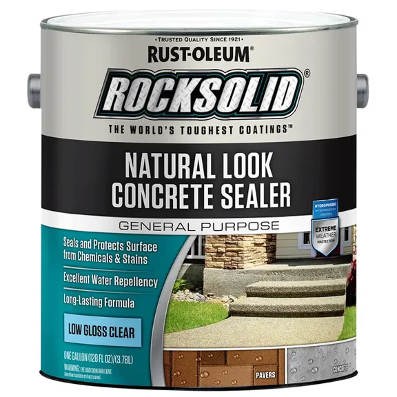 1 gal Rust-Oleum 317928 Low Gloss Clear RockSolid Natural Look Concrete Sealer