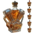 thumbnail image 4 of Shoreew Whiskey Bottle Motorcycle Engine Decanter Handmade Glass Bottle Mechanical Aesthetics Liquor Container for Motorcycle Enthusiasts, 4 of 7