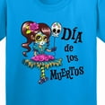 thumbnail image 4 of Inktastic DÃ­a De Los Muertos Girl with Skull Balloon Youth T-Shirt, 4 of 5