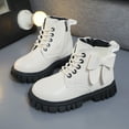 thumbnail image 7 of Boots Ankle Boots Children Shoes Heel Comfortable Soft Sole Casual Footwear Boots for Kids,Z02 White,3.5-4 Years, 7 of 7