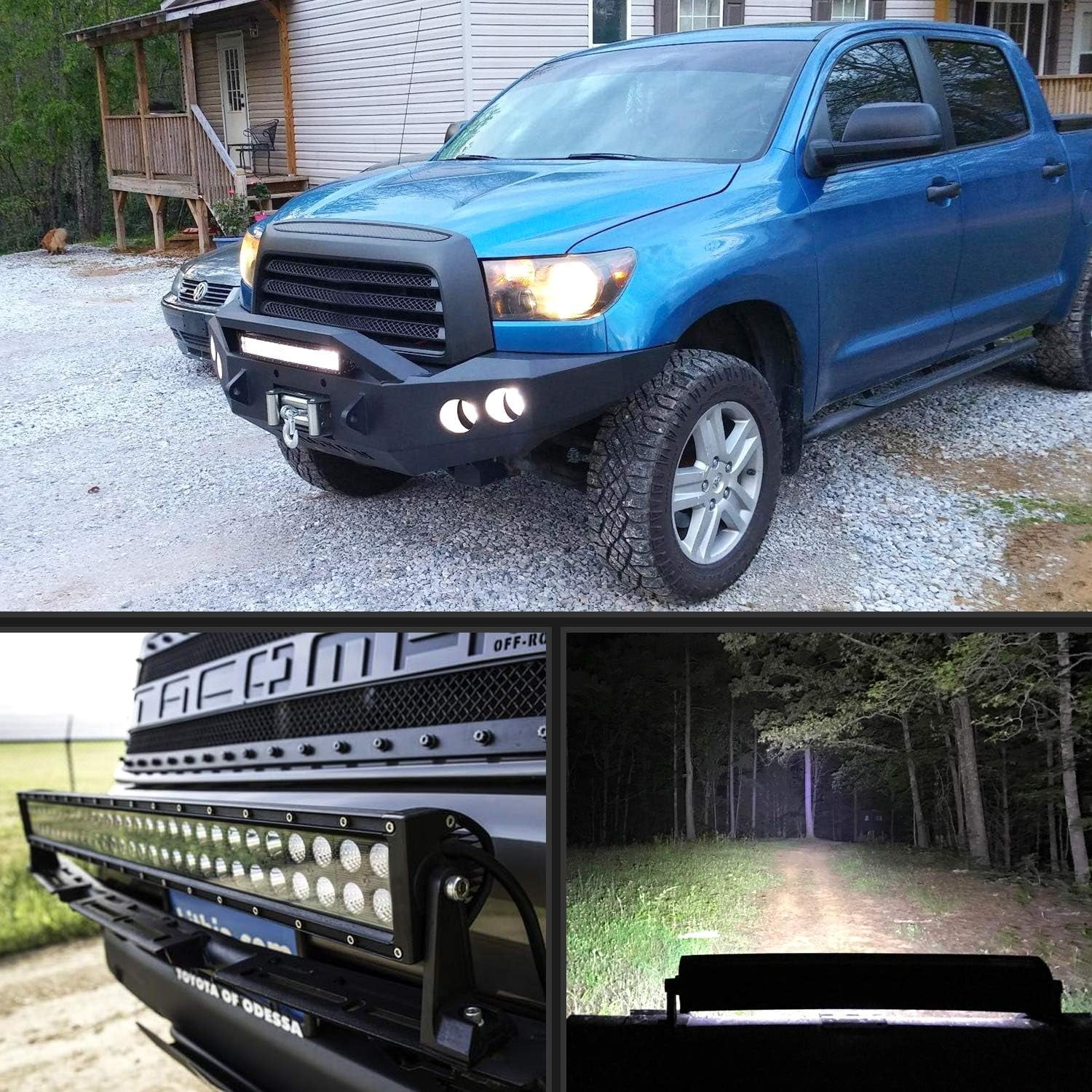 Nilight 120W Waterproof Spot & Flood LED Light Bar for SUV ATV Truck 4x4 Boat
