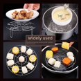 thumbnail image 3 of 20CM High-Legged 304 Stainless Steel Steamer Rack: Multi-Functional Kitchen Tool for Rice Cookers, Water-Insulated Design for Steaming Dim Sum, Dumplings, Mantou, Easy to Clean and Durable Home, 3 of 5