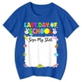 thumbnail image 4 of Retro Colorful Last Day of School T Shirt for Kids - Funny Summer Vacation Autograph Tee for Boys and Girls Toddler End of Year Class Party Graphic Shirt, 4 of 4