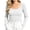 White, variant on yillto Womens Square Neck Long Sleeve Tops Slim Fitting Undershirt Stretchy Cute Base Layer Shirts