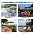 thumbnail image 2 of Lcogd 420D Waterproof Patio Umbrella Cover 8'-12', Outdoor Dustproof Universal Umbrella Cover with Support Rods, 2 of 7