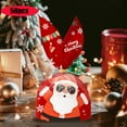 thumbnail image 3 of Christmas Candy Bags, Holiday Snack Packaging Bags, 50 Pcs Reusable Plastic Candy Pouches for Party Supplies, Durable Red Green White Treat Gift Bags 16x28cm, 3 of 7