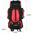 thumbnail image 4 of RKXQT 55L Hiking Backpack Outdoor Waterproof Daypack for Sport Camping Fishing Travel Climbing Mountaineering Cycling (Red), 4 of 5