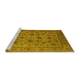 thumbnail image 2 of Ahgly Company Machine Washable Indoor Rectangle Oriental Yellow Industrial Area Rugs, 2' x 3', 2 of 4