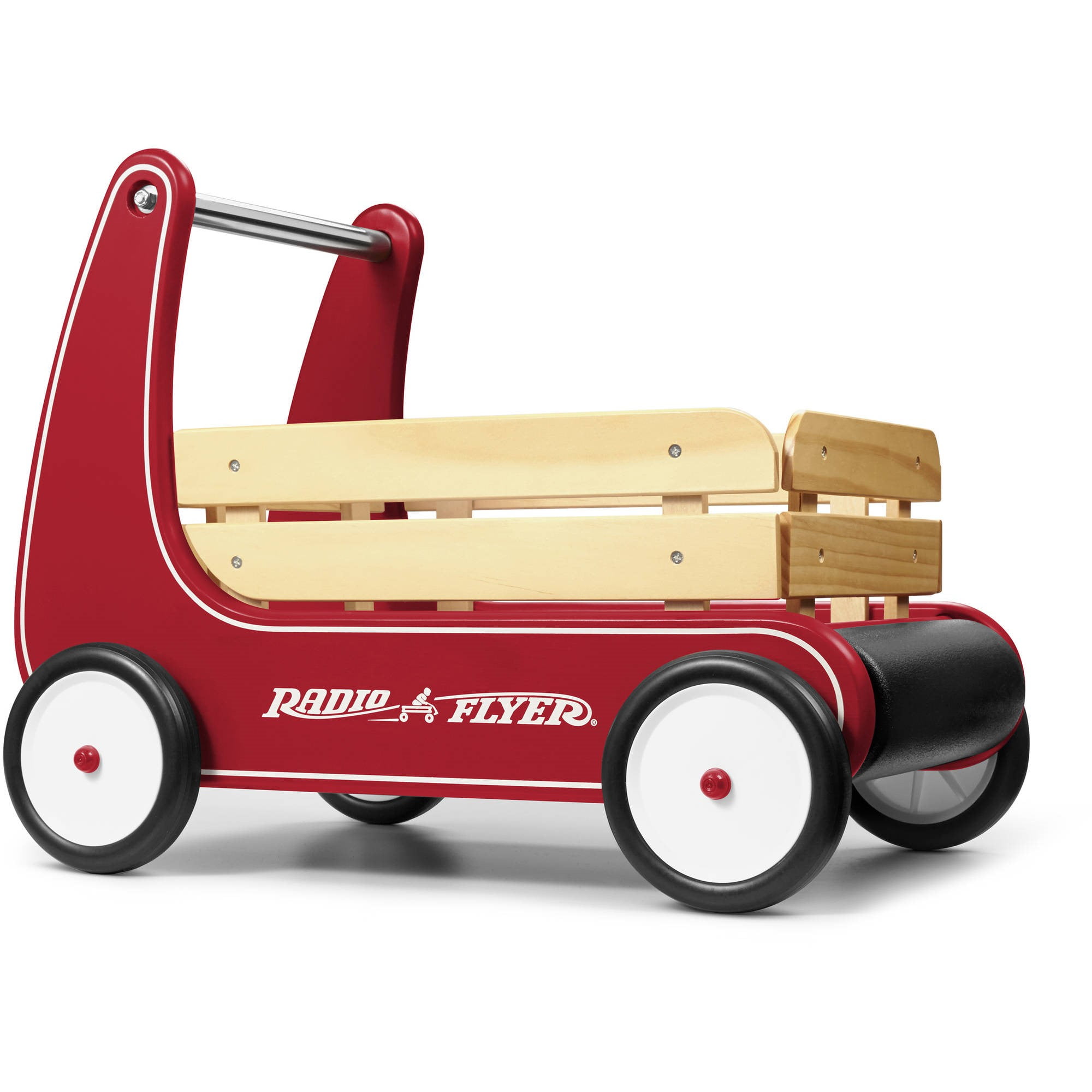 Kids Wagon Red Cart Vintage Pull Radio Flyer Classic Buggy Small Children Decor 