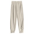 thumbnail image 7 of LIaqionyy Women Pants Casual Flowy Pant Elastic Waist Jogger Vacation Beach Lightweight Lounge Trousers with Pockets, 7 of 7