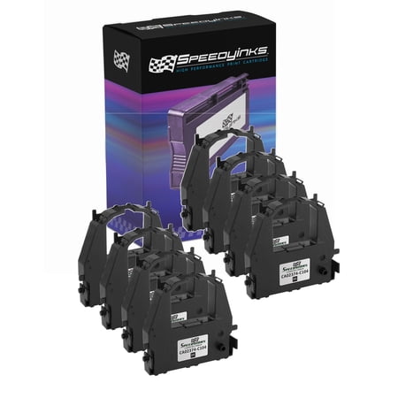 Speedy Compatible Printer Ribbon cartridge Replacement for Fujitsu CA02374-C104 (Black  8-Pack)