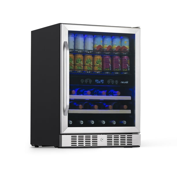 NewAir AWB400DB Dual Zone Wine/Beverage Cooler and Refrigerator