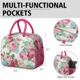 thumbnail image 6 of Womens Pioneer Flower Floral Print Pattern Lunch Box for Work,Insulated Lunch Bag for Women,Loncheras Para Mujer,Leakproof Adult Lunch Bag for Work,Beach,Travel,Picnic,Camping, 6 of 7
