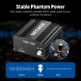 thumbnail image 4 of Neewer 48V Phantom Power Supply - w/XLR Cable for Condenser Mics, 8ft, Music Recording, 4 of 8