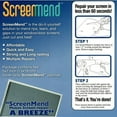 thumbnail image 3 of Bundle of 3 Packs - ScreenMend Window/Door Screen Repair Patches - Charcoal (2 Pack), 3 of 3