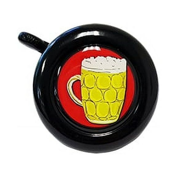 Cruiser Candy Fashion Bicycle Bell, Classic Steel Ringer with Loud Clear Sound, Stylish Bike Bell for Adults & Kids, Polished Steel, Style, Easy Install, Universal Fit for Handlebars - Brewski