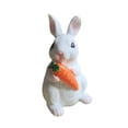 thumbnail image 4 of Easter Bunny Figurine Rabbit Sculpture Animal Ornament Crafted from Resin for Bedroom Shelf Office Decor, 4 of 8