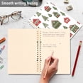 thumbnail image 4 of FORMRS 1-Subject Spiral Notebook 8" x 5" College Ruled 60 Refillable Sheet A5 Hard Cover, Green Christmas House, 4 of 7