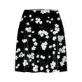 thumbnail image 3 of QATAINLAV Women's Stretchy High Waist Workout Yoga Skorts Casual Pleated Athletic Tennis Skirts Outdoor Floral Print Running Shorts Skirt Black XL, 3 of 6