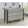 thumbnail image 2 of Pemberley Row Engineered Wood Gray Driftwood Bar Unit Rectangular 70.75"W Unassembled, 2 of 7