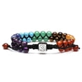 thumbnail image 3 of Top Plaza 7 Chakra Treatment Crystal Bracelet Yoga Stone Adjustable Beads Bracelet Meditation Relaxation Anxiety Women's Bracele, 3 of 5