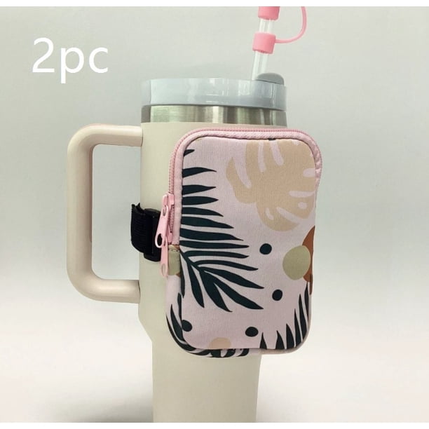 (Taza no incluida) Apto for tazas de café y vasos de bebidas. Monedero de goma impermeable con funda for taza de hielo, funda for taza térmica de material de neopreno.