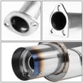 thumbnail image 3 of DNA Motoring CBE-GALANT99-L4-BT 4" BURNT TIP MUFFLER CATBACK / CAT BACK EXHAUST For 1999 to 2003 MITSUBISHI GALANT 2.4L 4CYL l4 4G64, 3 of 5