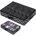 thumbnail image 1 of POINTERTECK sous le Lit Chaussure Rangement Organisateur Réglable Diviseurs Renforcé Poignée Matériaux Robustes et Respirants sous le Lit Solution de Stockage pour les Enfants Hommes et Femmes Chaussures Grande Économie d'Espace, 1 of 8