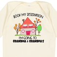 thumbnail image 4 of Inktastic Book My Reservation I'm Going to Grandma and Grandpa's Boys or Girls Long Sleeve Baby Bodysuit, 4 of 5