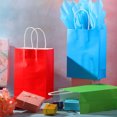 thumbnail image 5 of 24 Pieces Gift Bags Bulk, 8 Colors Kraft Paper Party Favor Bags with Handle, Rainbow Goodie bags for Birthday, Gift, Wedding, Baby Shower, and Celebrations, Small, 5 of 10