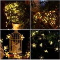 thumbnail image 6 of FASTBIRD Fairy Flower String Lights Outddor Decorative Lights 23 Feet 50LED Lighting for Christmas Halloween Wedding Party Indoor Outdoor Bedroom Decorations (Warm White), 6 of 7