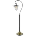 thumbnail image 6 of Cal Lighting 60W Walcott Downbridge Lantern Metal Floor Lamp With Bubbled Glass Shade, 6 of 6