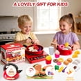 thumbnail image 7 of LINXUXIE 71Pcs Kids Kitchen Toy Accessories,Toddler Pretend Cooking Playset with Play Pots,Learning Gift for Girls,Boys, 7 of 7