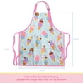thumbnail image 3 of Delantal SANDJEST Ice Cream Kid para niñas con bolsillo y gorro de chef, 3 of 8