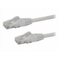 thumbnail image 1 of StarTech.com RJ-45 UTP CAT 6 10 GbE Ethernet Fluke CAT6 TIA Câble de 14 Pieds, Câble de Raccordement 10 Gigabit RJ45 650MHz 100W PoE, Câble Réseau avec Soulagement de la Déformation, Blanc, Testé / Câblage Est Certifié UL / - Catégorie 6 - 24AWG (N6PATCH14WH) - Câble de Raccordement - (M) à RJ-45 (M) - Moule Blanc, 1 of 4