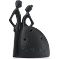 thumbnail image 1 of Romantic Couple Figurines Golden Eternal Heart Figure (b), 1 of 5
