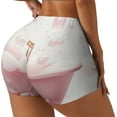 thumbnail image 2 of Wukai Cute Bathtub Print Pack Biker Shorts for Women Yoga Workout Gym Running Scrunch Active Shorts-Large, 2 of 8