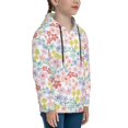 thumbnail image 3 of Kdxio Retro Floral Pattern Boys Athletic Unisex Boys Girls Hoodie with Pocket Sweatshirts-Large, 3 of 6