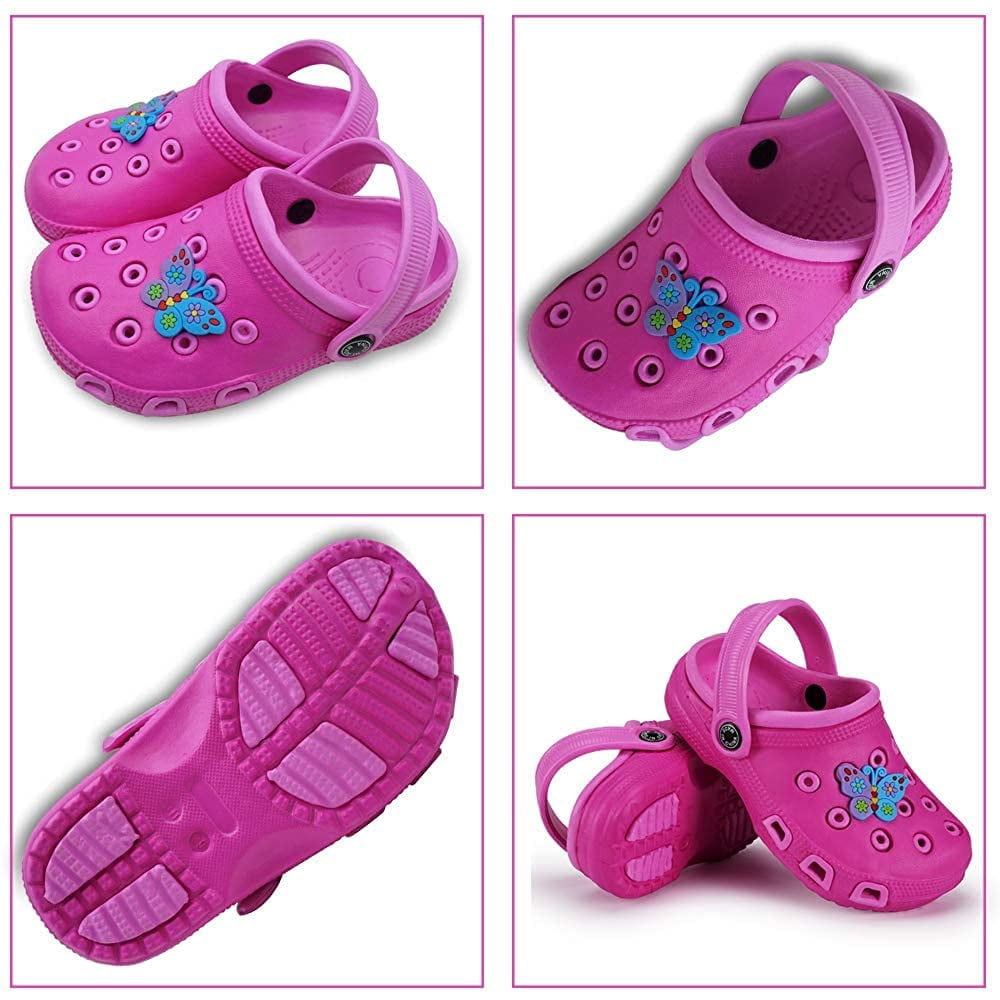 Fiedaz Toddler Kids Cartoon Clogs Lightweight Garden Clogs Boys Girls Beach Pool Sandals