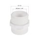 thumbnail image 2 of Adaptador de tubo hexagonal de rosca macho G1-1/4 Uxcell, conector de manguera para tanques de agua, PVC blanco 46.5mm / 1.83 pulgadas, 2 of 3