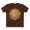 Dark Chocolate, variant on Gold Sun Graphic Unisex 100 Cotton T-Shirt with Golden Art Design 16