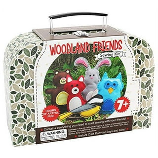 Jetcloudlive Kids Sewing Kit Woodland Animals Craft Kit - Make Your Own Stuffed Animal Kit - Felt Stitch Art and Craft Toys for Boys and Girls 