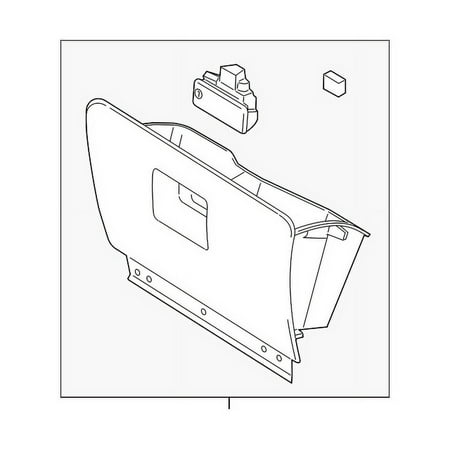 Genuine OE Ford Glove Box Assembly - 7L7Z7806024AA
