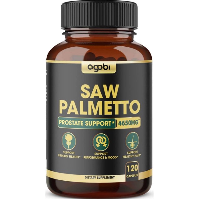 Saw Palmetto 4650mg 120 Cápsulas Apoyo a la Próstata Agobi
