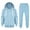 Light Blue, variant on Ruyang Boys Zip Up Hoodies Joggers Set 2 Piece Sweatsuits School Athletic Hooded Sweatshirt Sweatpants Plain Clothing Set