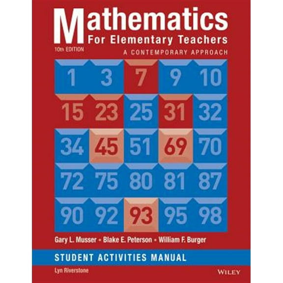 Pre-Owned Mathematics for Elementary Teachers: A Contemporary Approach 10e Student Activity Manual Paperback
