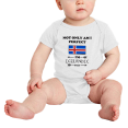 thumbnail image 2 of Not Only Am I Perfect, I'm Icelandic Too! Cute Baby Bodysuit (White, 12-18 Months), 2 of 5