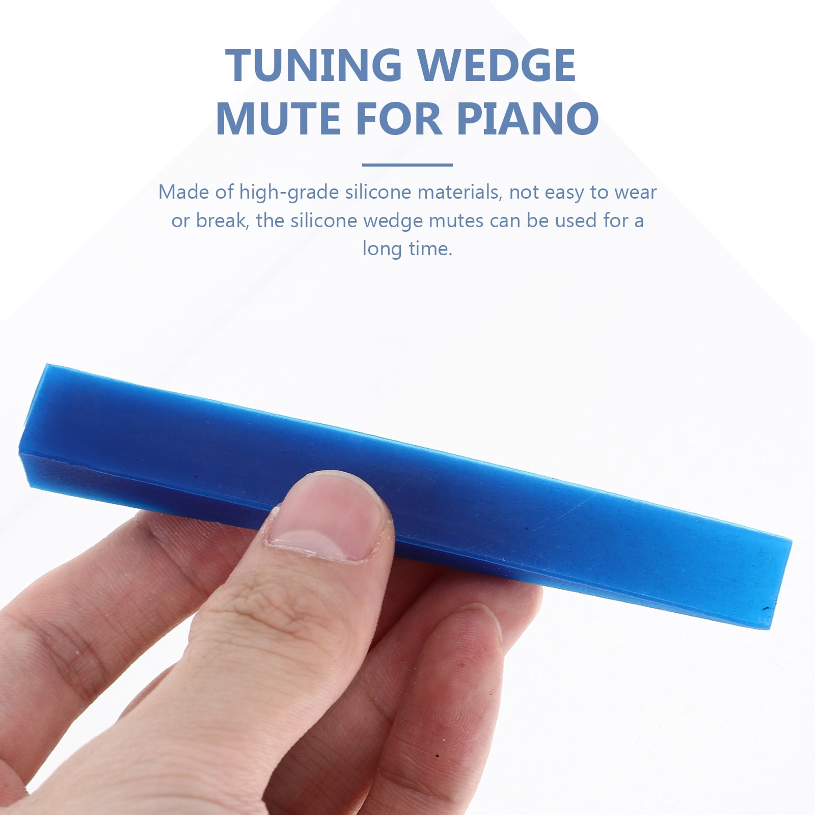 Hemoton 20 pcs  Silicone Piano Tuning Wedge Mutes Practical Piano Tuning Mutes Piano Accessories